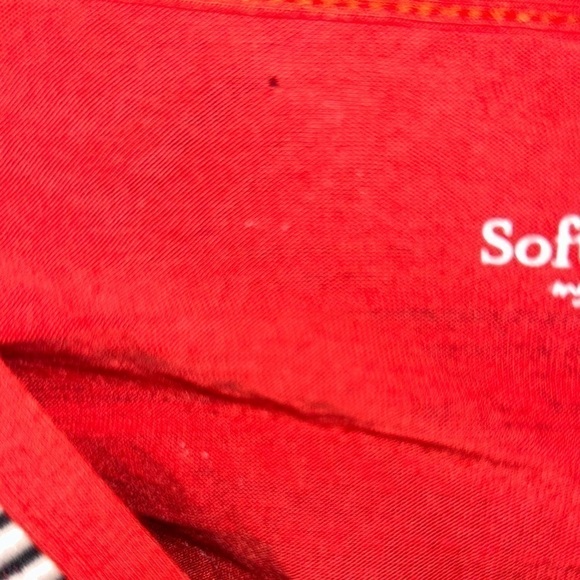 Soft Surroundings Kalahari Red Aztec Embroidered Long Sleeve Tunic Top- Size S - Picture 6 of 8